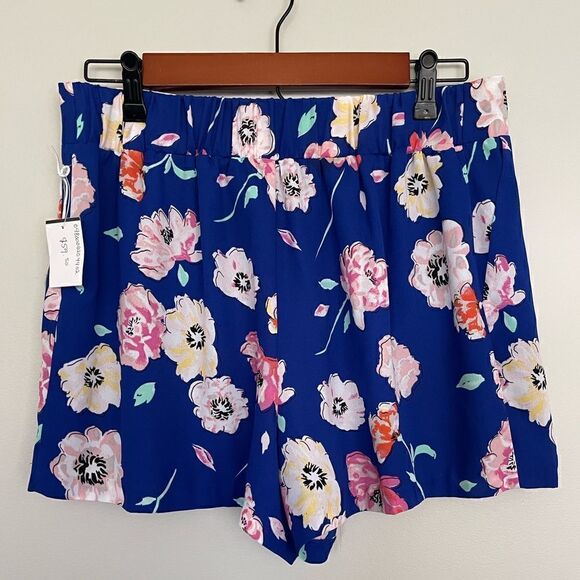 KAARI BLUE High Waist Floral Print Shorts Size Medium - Picture 5 of 6